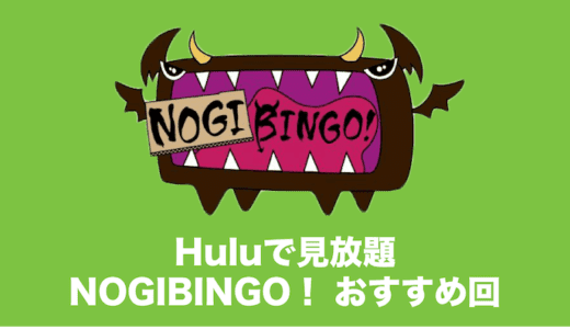 NOGIBINGOのオススメ回をまとめてみた【Huluで見放題】