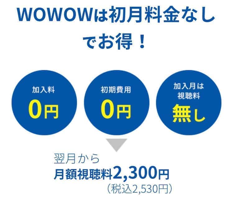 wowow 月額料金