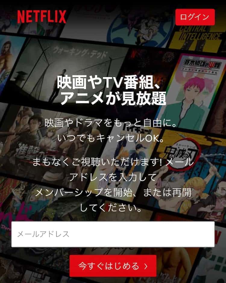 netflix 登録